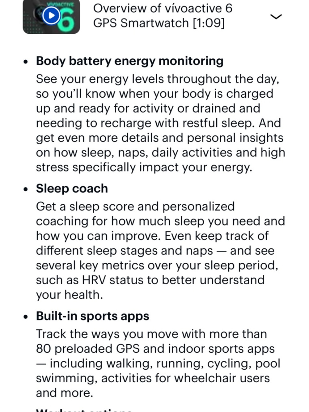 Garmin Vivoactive 6 Lunar Gold - Picture 7 of 9